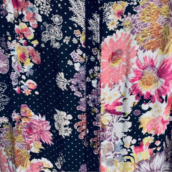 ANTHROPOLOGIE MAEVE AUTUMNAL FLORAL BUTTON-UP LONG SLEEVE TUNIC SHIRT - Picture 7 of 16